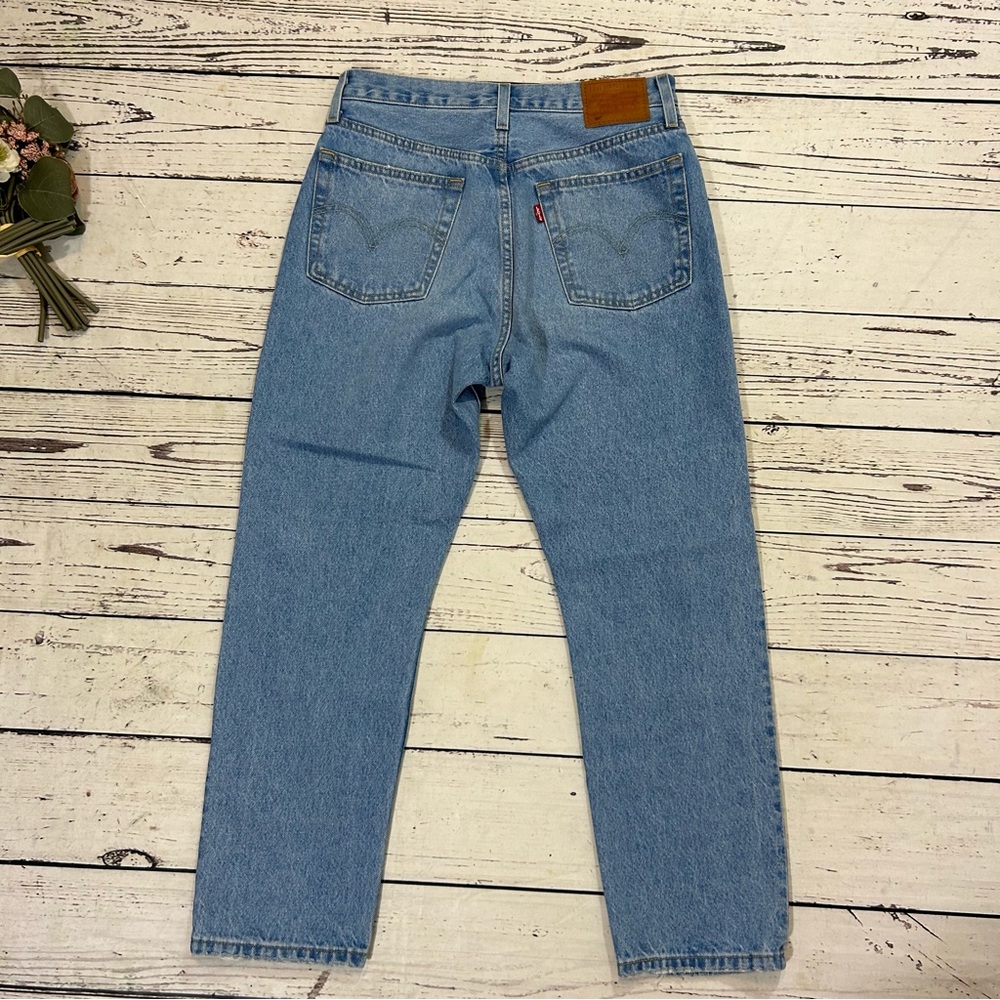 Levi’s 501 cropped high waist Ojai Ring denim jeans NWT - Picture 9 of 12